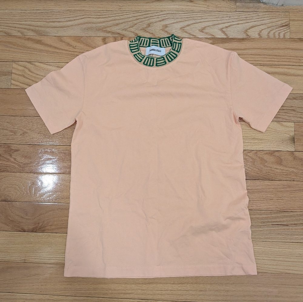 S2. NWOT AMBUSH MONOGRAM RIB COLLAR TSHIRT